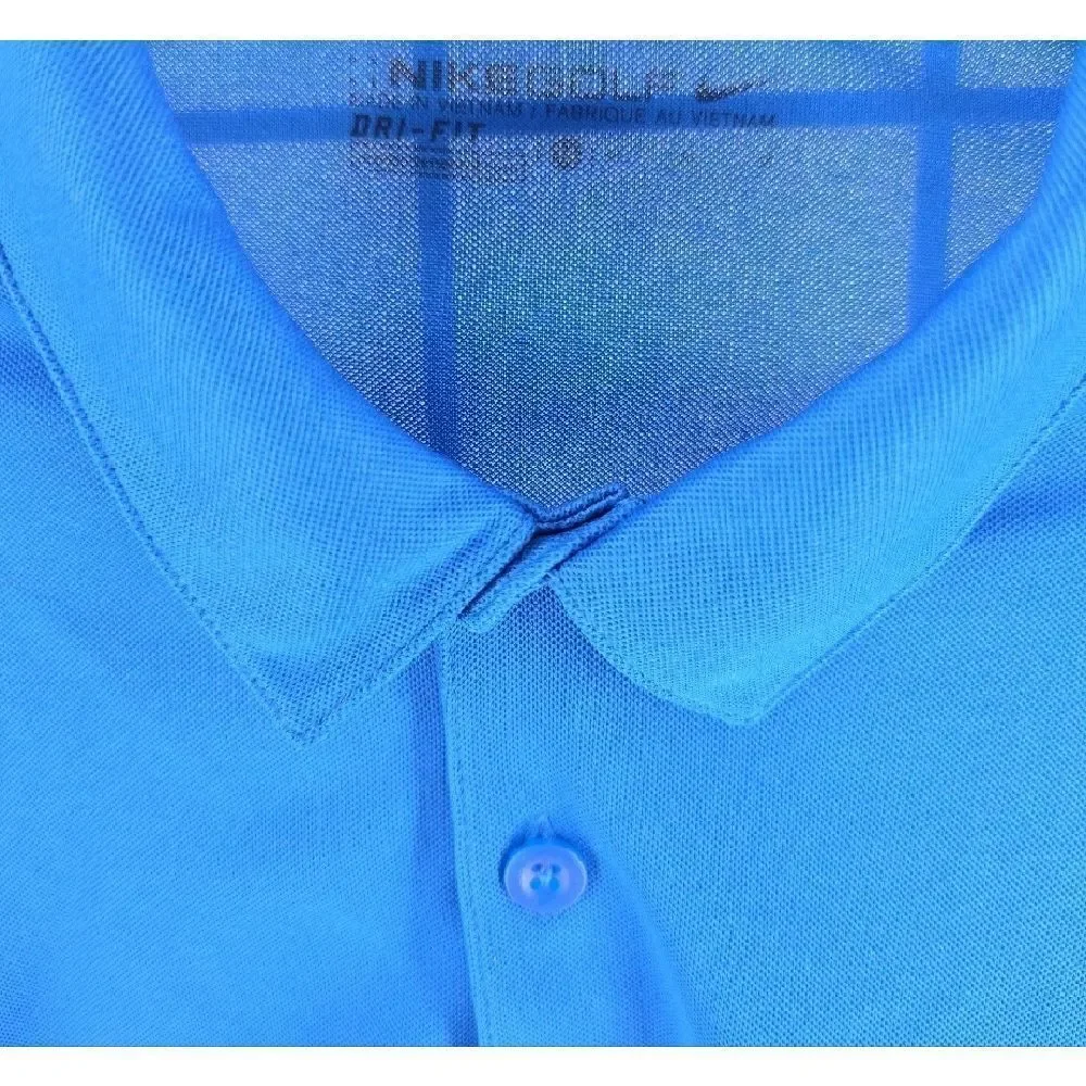 Nike Golf Men's Two-Tone Blue and Black Polo NEW Size M Dri-Fit